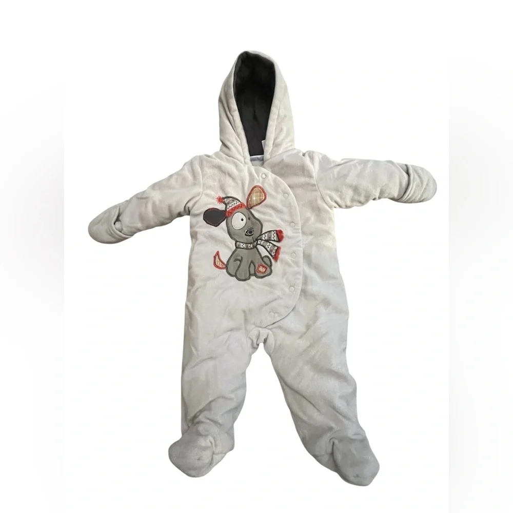 BabiesRUs Cream and Brown Baby Apparel